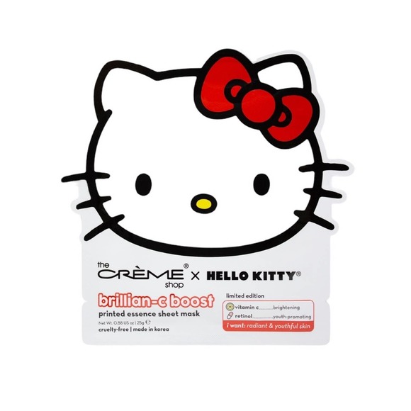 The Crème Shop x Hello Kitty Brillian-C Boost Printed Essence Sheet Mask 3 Pack - Picture 3 of 3